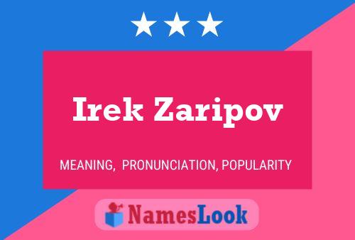 Irek Zaripov Namensposter