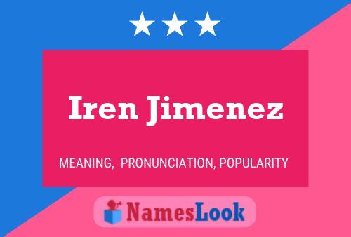 Iren Jimenez Namensposter