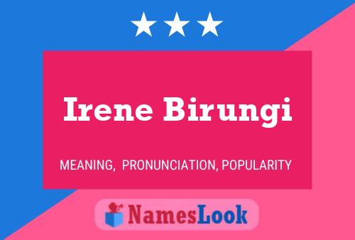 Irene Birungi Namensposter