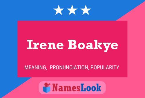 Irene Boakye Namensposter