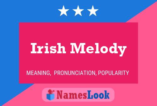 Irish Melody Namensposter