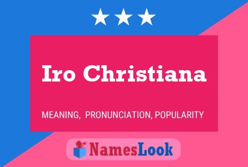 Iro Christiana Namensposter