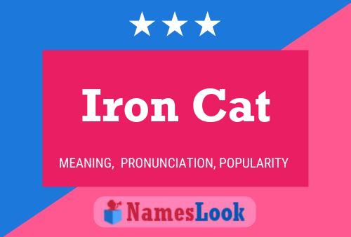 Iron Cat Namensposter