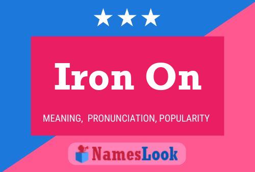 Iron On Namensposter