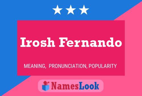 Irosh Fernando Namensposter