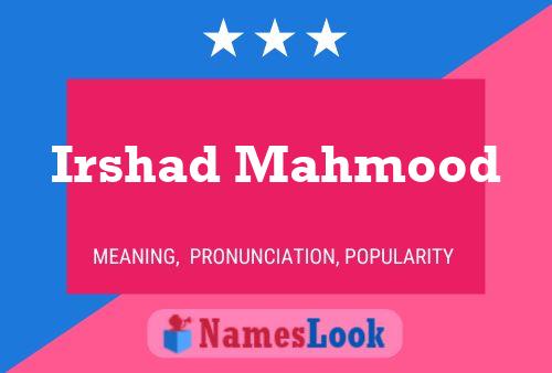 Irshad Mahmood Namensposter