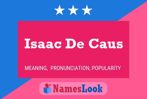 Isaac De Caus Namensposter