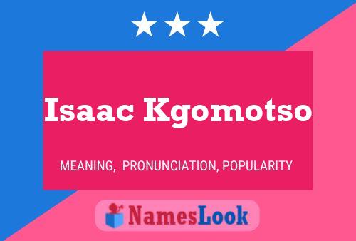 Isaac Kgomotso Namensposter