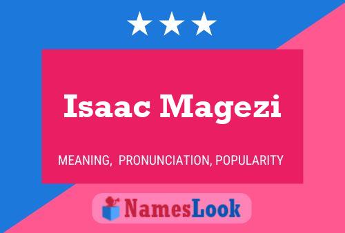 Isaac Magezi Namensposter