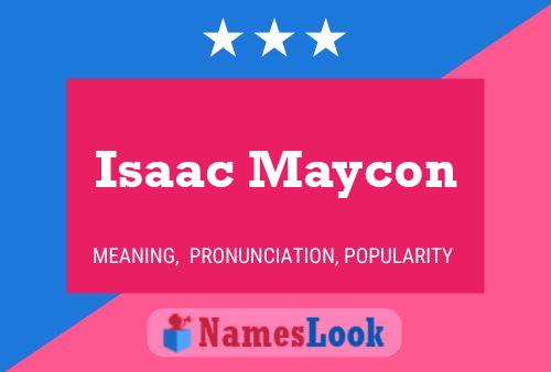 Isaac Maycon Namensposter