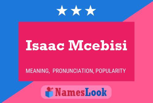 Isaac Mcebisi Namensposter