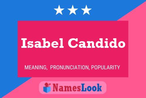 Isabel Candido Namensposter