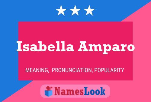 Isabella Amparo Namensposter