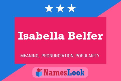 Isabella Belfer Namensposter