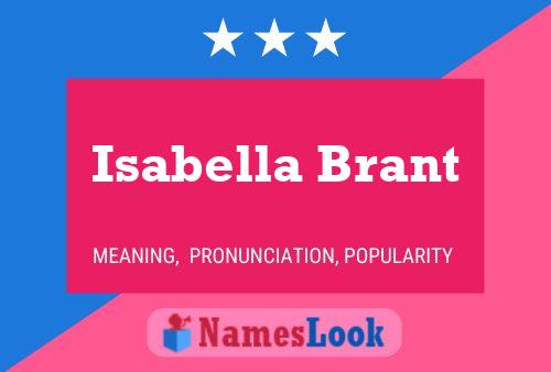 Isabella Brant Namensposter