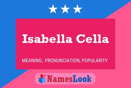 Isabella Cella Namensposter