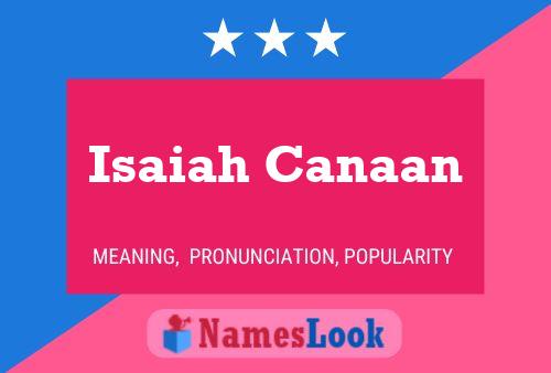 Isaiah Canaan Namensposter