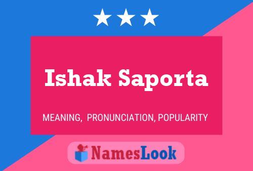 Ishak Saporta Namensposter