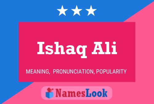 Ishaq Ali Namensposter