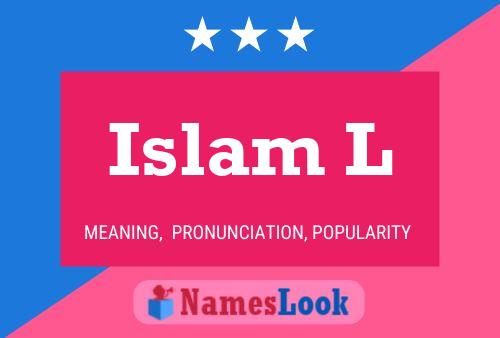 Islam L Namensposter