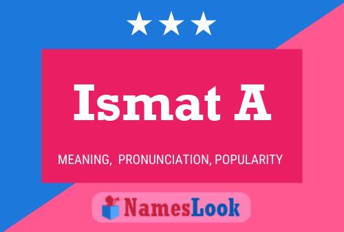 Ismat A Namensposter