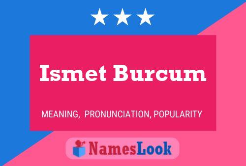 Ismet Burcum Namensposter