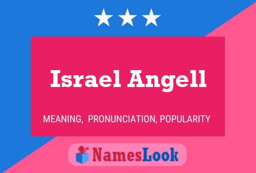 Israel Angell Namensposter