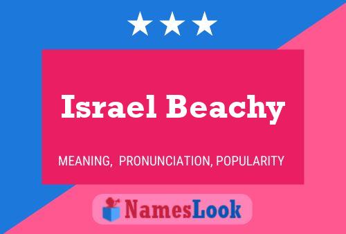 Israel Beachy Namensposter