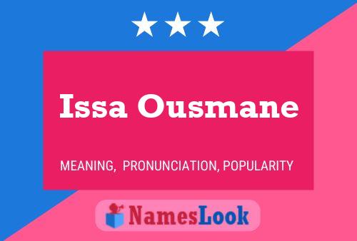 Issa Ousmane Namensposter