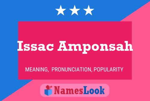 Issac Amponsah Namensposter