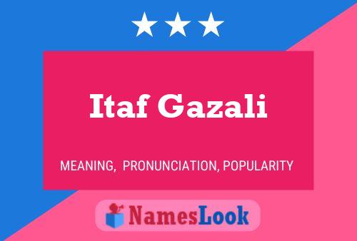 Itaf Gazali Namensposter