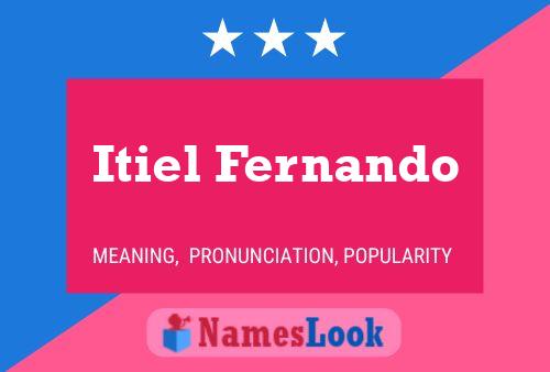 Itiel Fernando Namensposter