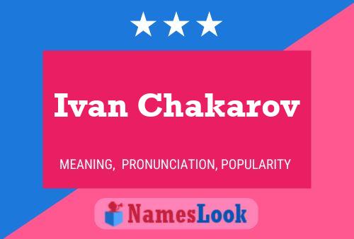 Ivan Chakarov Namensposter