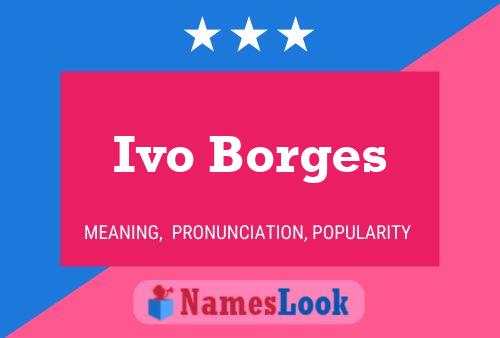 Ivo Borges Namensposter