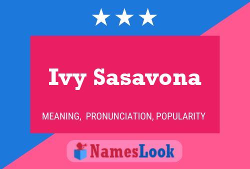 Ivy Sasavona Namensposter