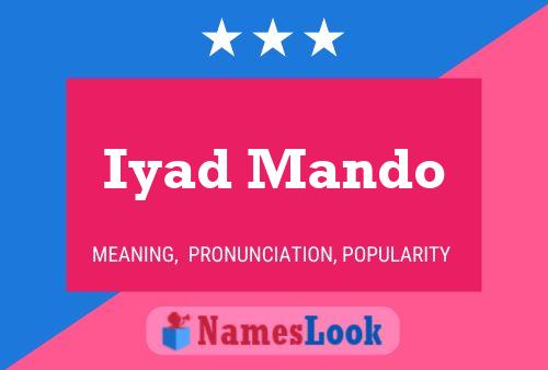 Iyad Mando Namensposter