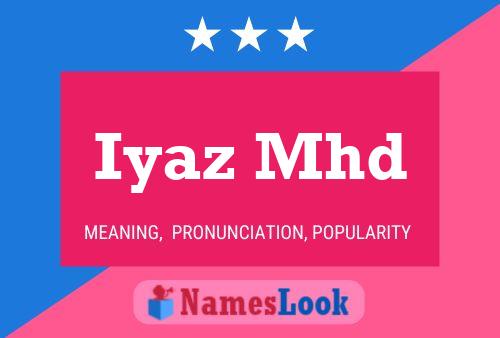 Iyaz Mhd Namensposter