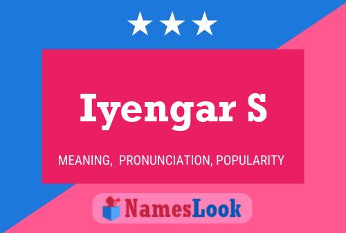 Iyengar S Namensposter