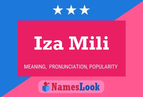 Iza Mili Namensposter