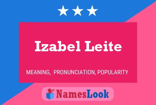 Izabel Leite Namensposter