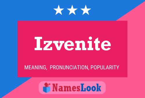 Izvenite Namensposter