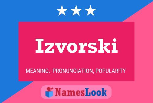 Izvorski Namensposter