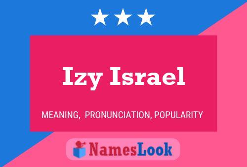 Izy Israel Namensposter