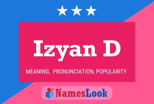 Izyan D Namensposter