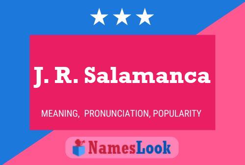 J. R. Salamanca Namensposter