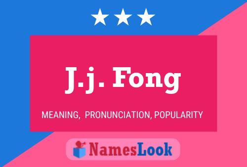 J.j. Fong Namensposter