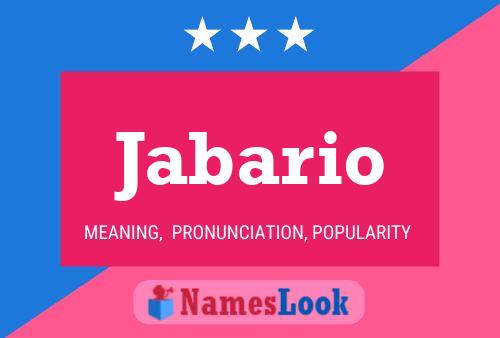 Jabario Namensposter