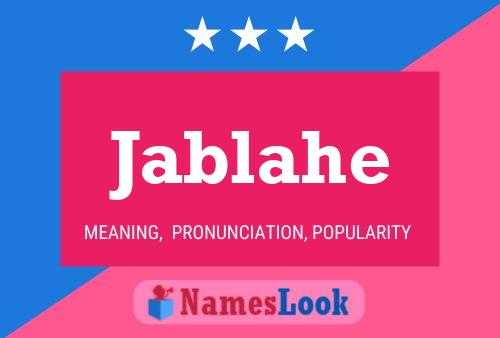 Jablahe Namensposter