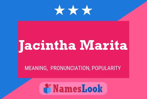 Jacintha Marita Namensposter