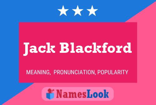 Jack Blackford Namensposter